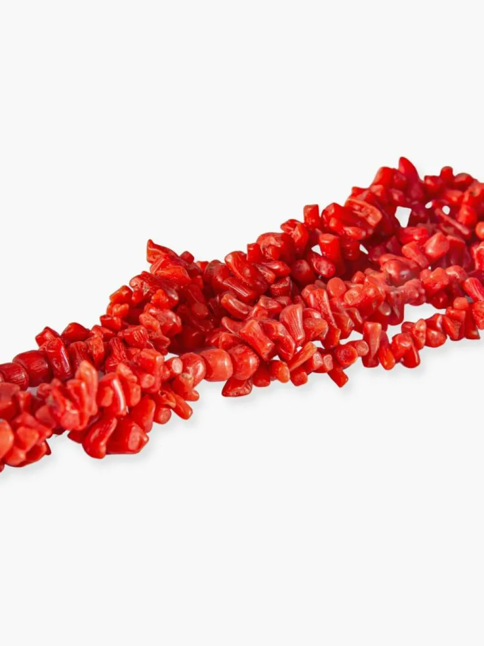 Collier en Corail, Fermoir Or Jaune