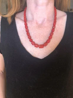Collier en corail rouge de Méditerranée
