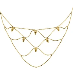 Collier en maille or jaune