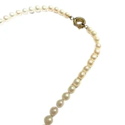 Collier en or 18 carats d'époque contemporaine avec pendentif perle