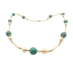 Collier En Or 18 carats Et Perles
