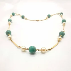 Collier En Or 18 carats Et Perles