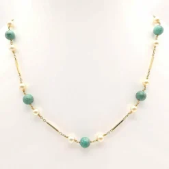 Collier En Or 18 carats Et Perles