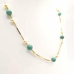Collier En Or 18 carats Et Perles