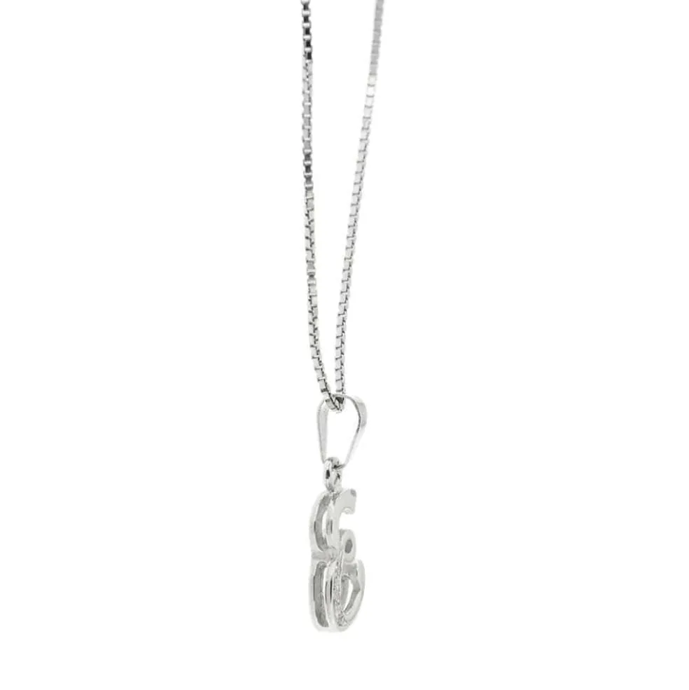 Collier en or avec E et diamants
