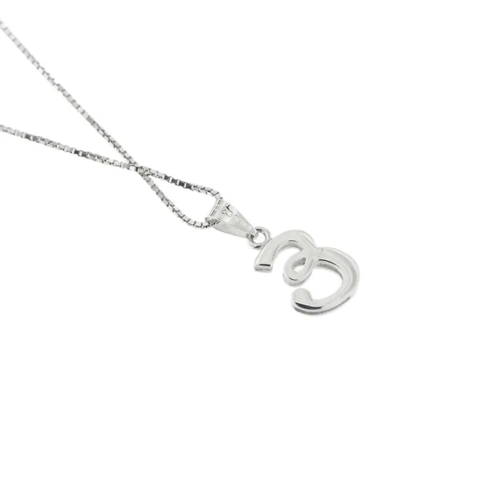 Collier en or avec E et diamants