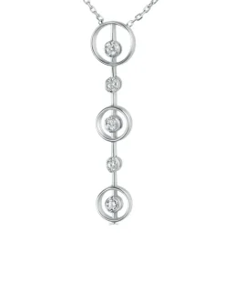 Collier en Or blanc 18 carats, diamants