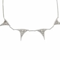 Collier en or blanc & diamants