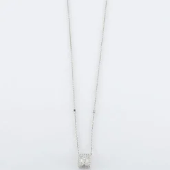 Collier en or blanc & diamants