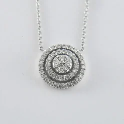 Collier en or blanc & diamants