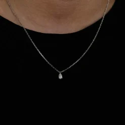 Collier en or blanc & diamants