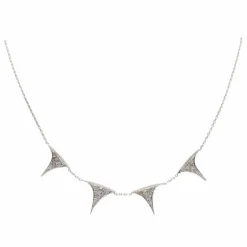 Collier en or blanc & diamants