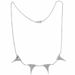 Collier en or blanc & diamants