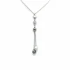 Collier en Or blanc & Perles