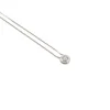 Collier en or blanc avec point lumineux