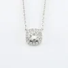 Collier en or blanc diamants naturels