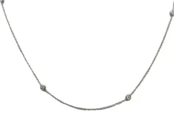Collier en Or blanc, Diamants