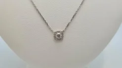 Collier en Or blanc, diamants