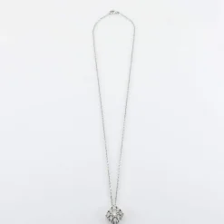 Collier en or blanc diamants