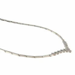 Collier en or blanc diamants 0,35 ct