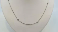 Collier en Or blanc, Diamants