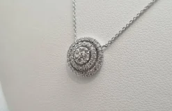 Collier en Or blanc, diamants