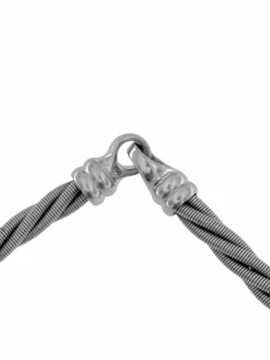 Collier en or blanc entrelacé avec diamant de Whiting