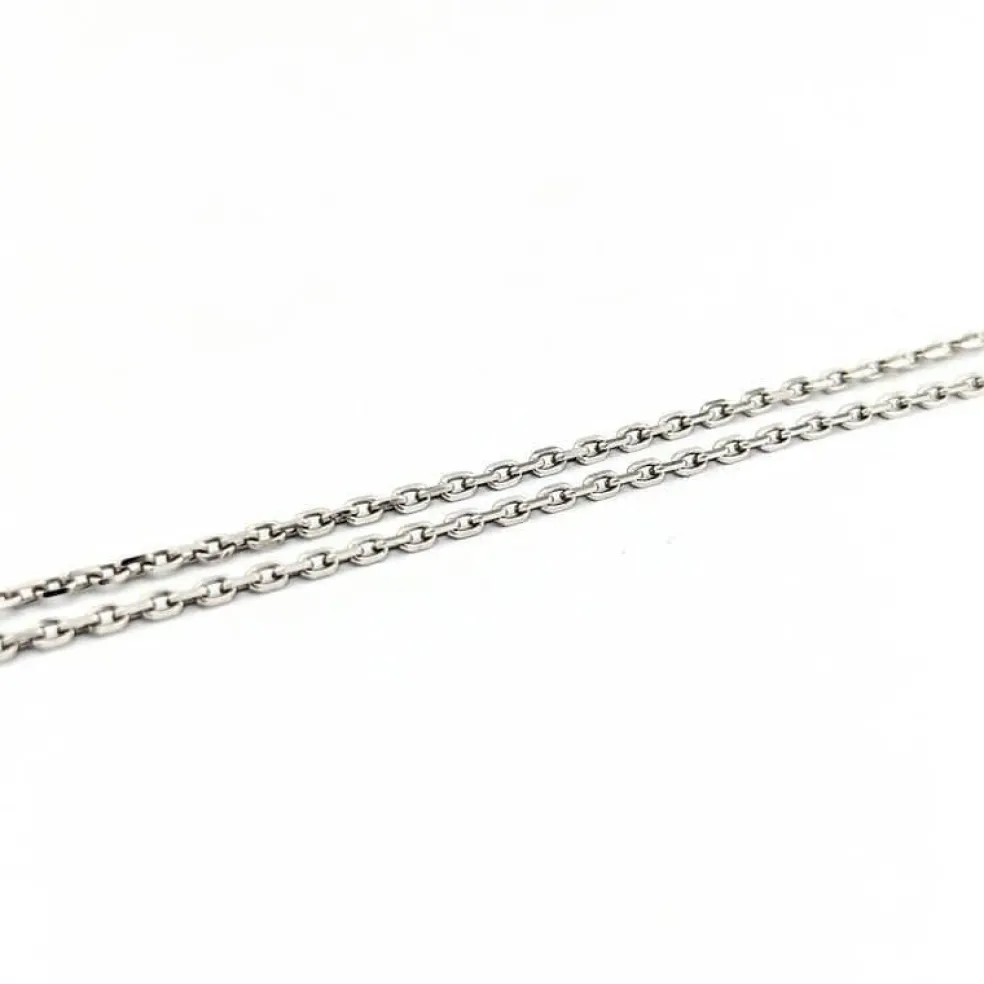 Collier en or blanc et citrine