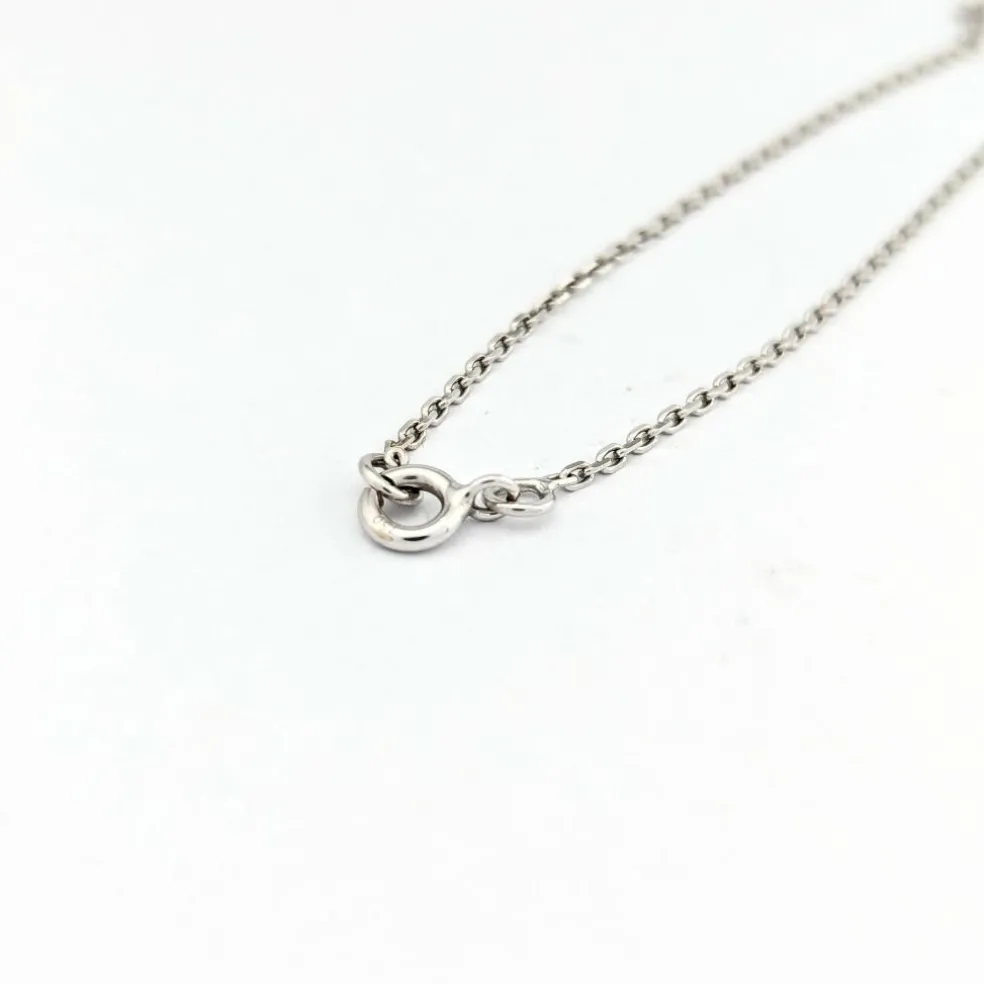 Collier en or blanc et citrine