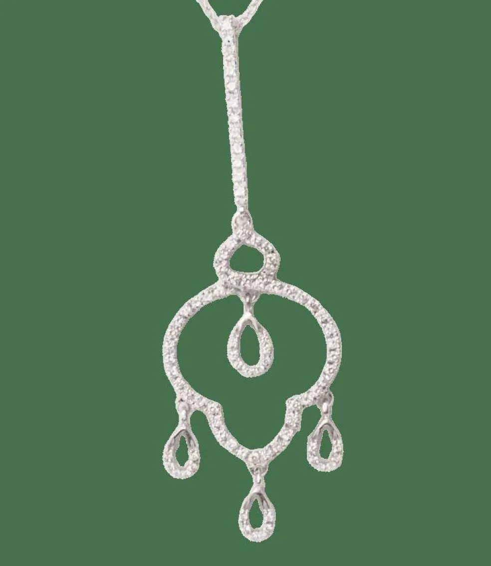 Collier en or blanc et diamants