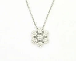Collier en or blanc et diamants