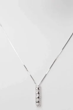 Collier en or blanc et diamants