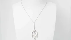 Collier en or blanc et diamants