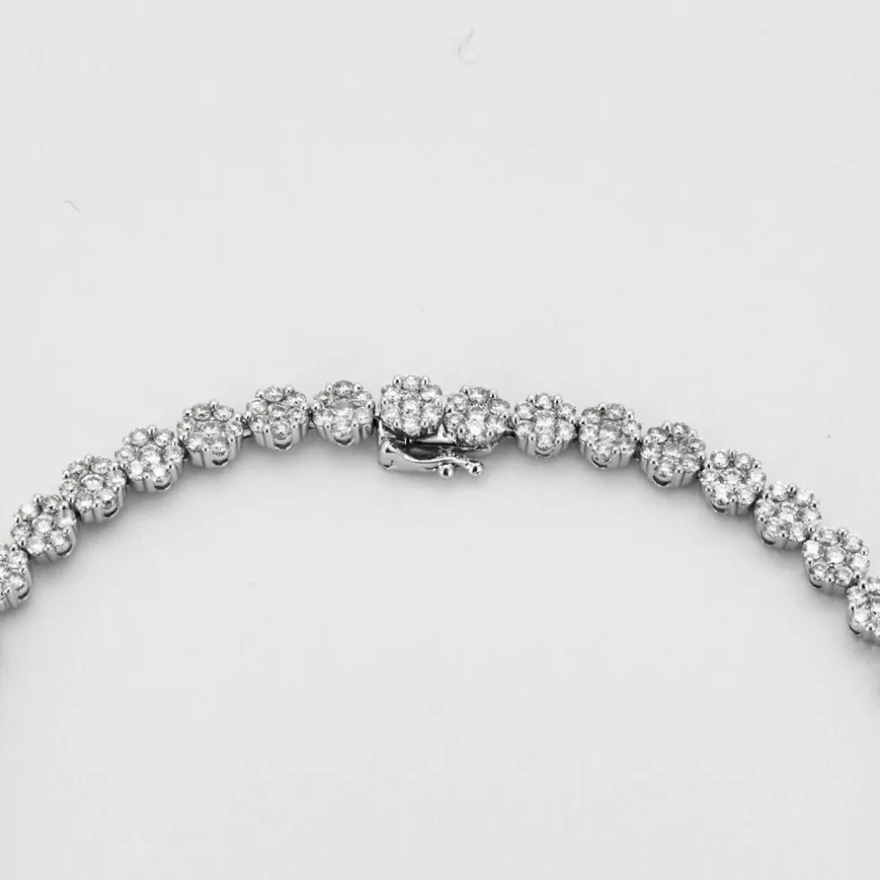 Collier en or blanc et diamants