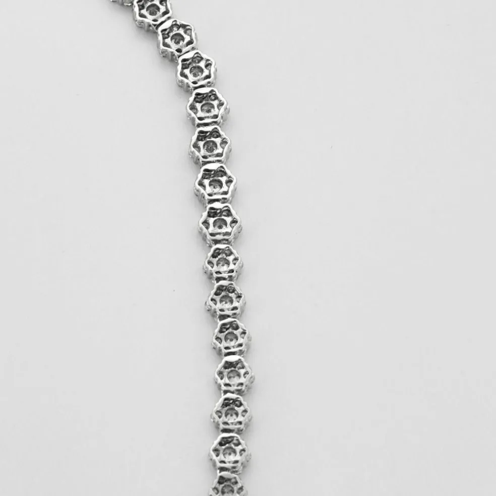 Collier en or blanc et diamants