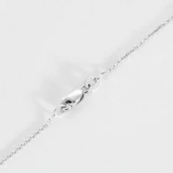 Collier en or blanc et pendentif diamant