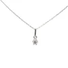 Collier en or blanc serti d'un diamant de 0.15 carat