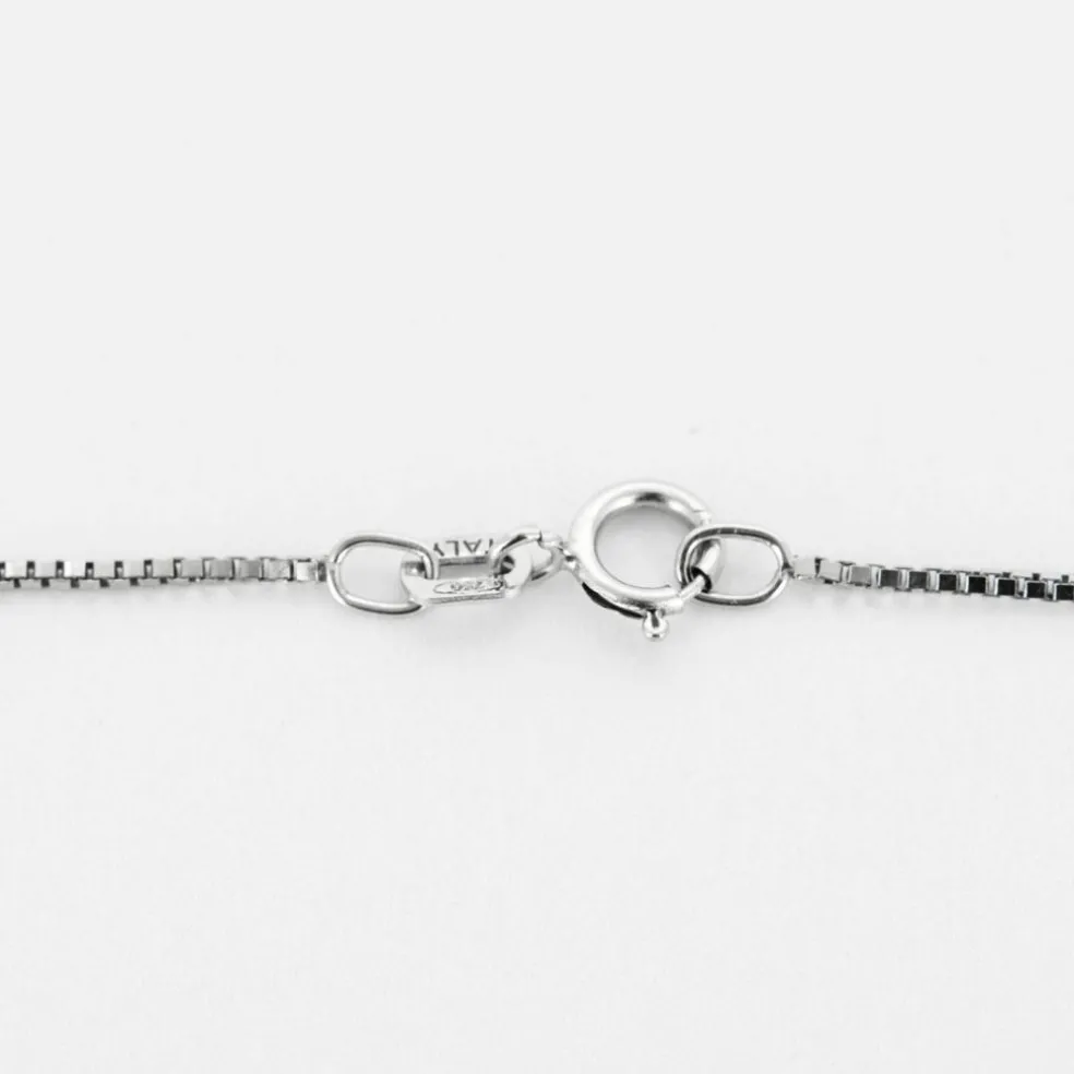 Collier en or gris et pendentifs en diamants
