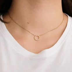 Collier en Or jaune & diamants