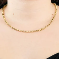 Collier en or jaune à maille jaseron