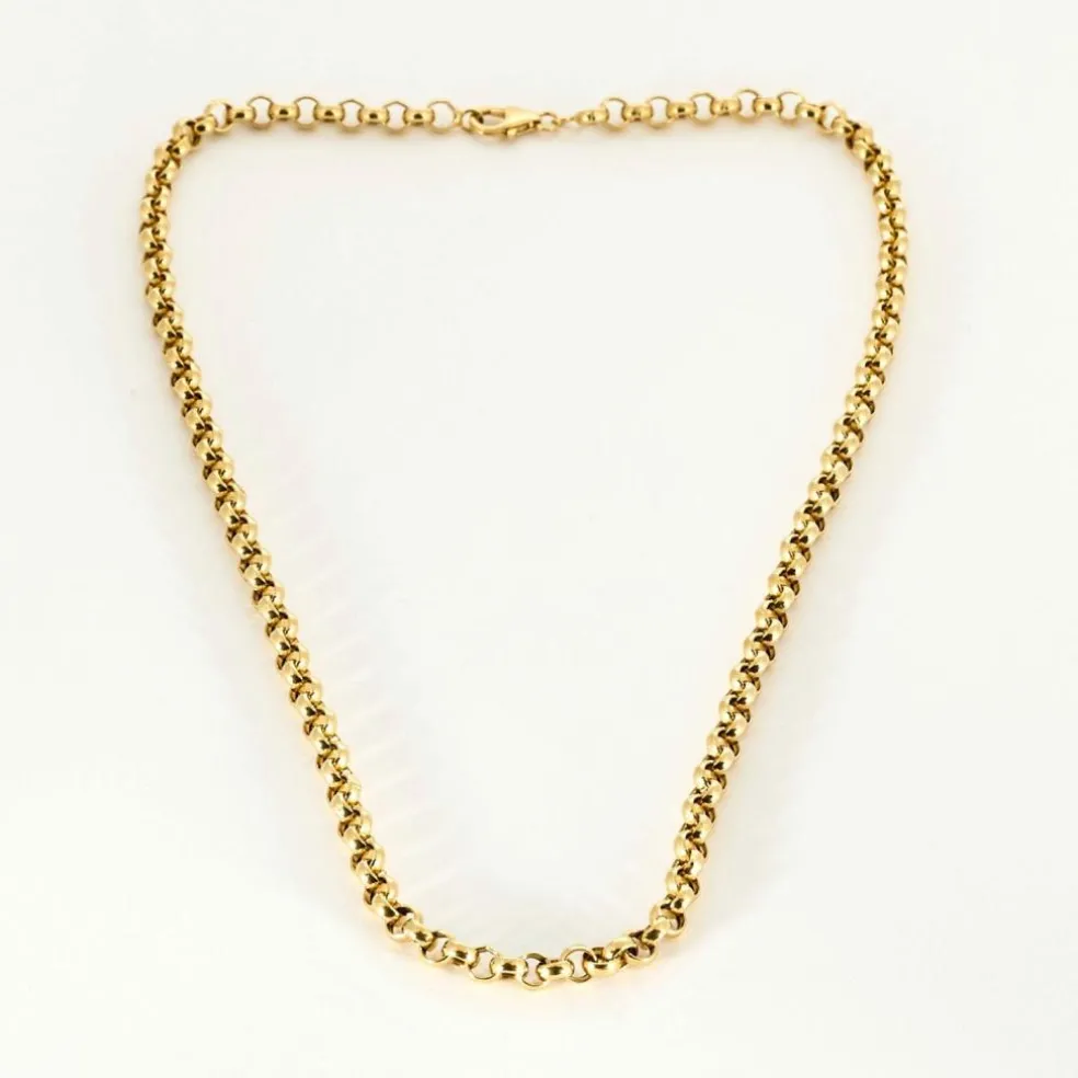 Collier en or jaune à maille jaseron