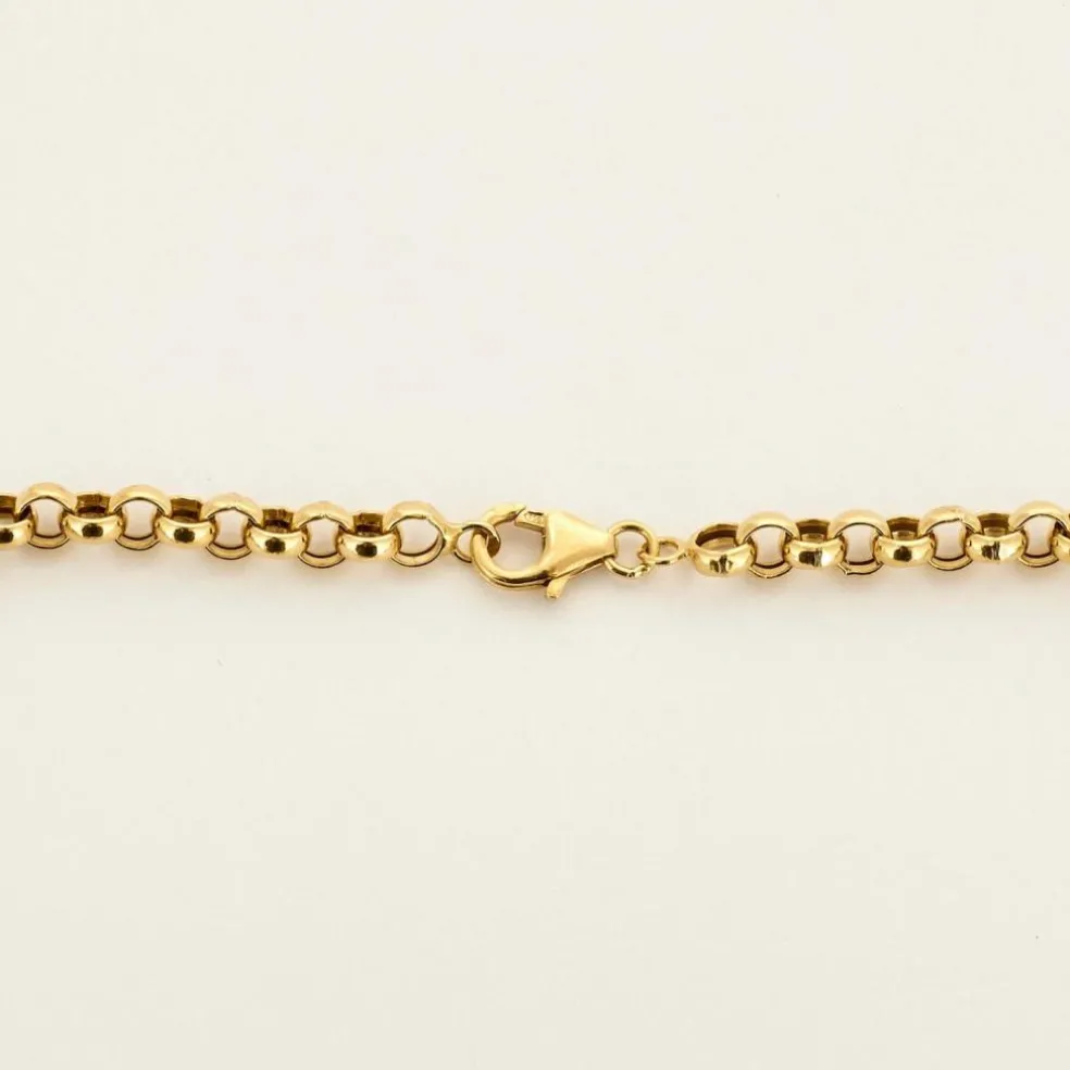 Collier en or jaune à maille jaseron