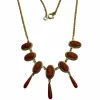 Collier en or jaune avec camées, inspiré de la Rome antique