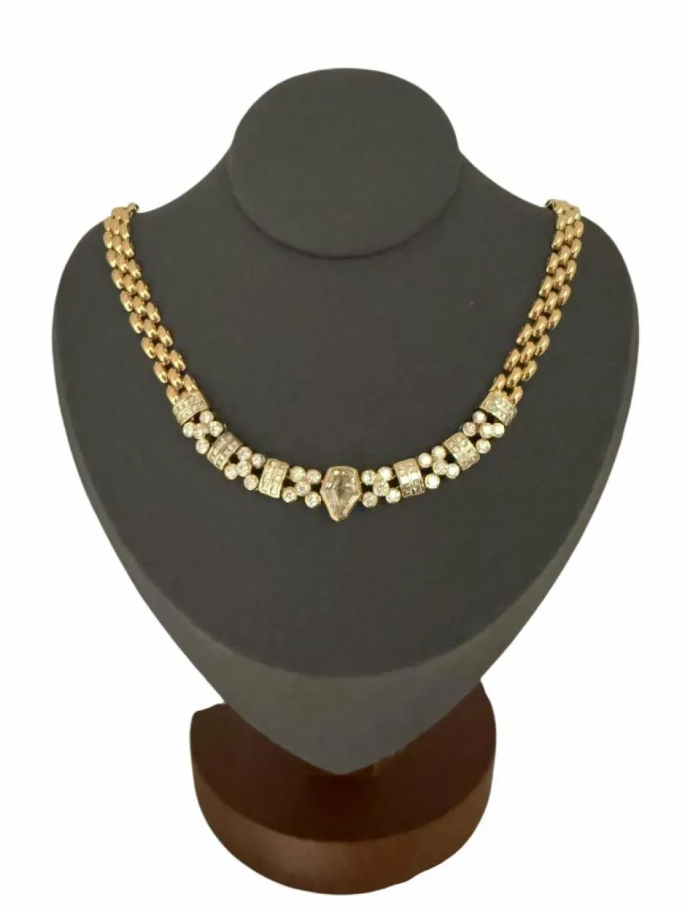 Collier en or jaune certifié HRD avec 5,00 carats de diamants naturel