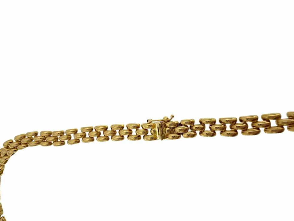Collier en or jaune certifié HRD avec 5,00 carats de diamants naturel