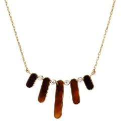 Collier en Or jaune, diamants