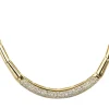Collier en or jaune diamants