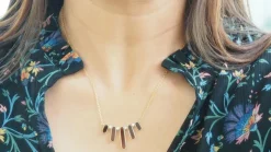 Collier en Or jaune, diamants