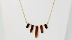 Collier en Or jaune, diamants
