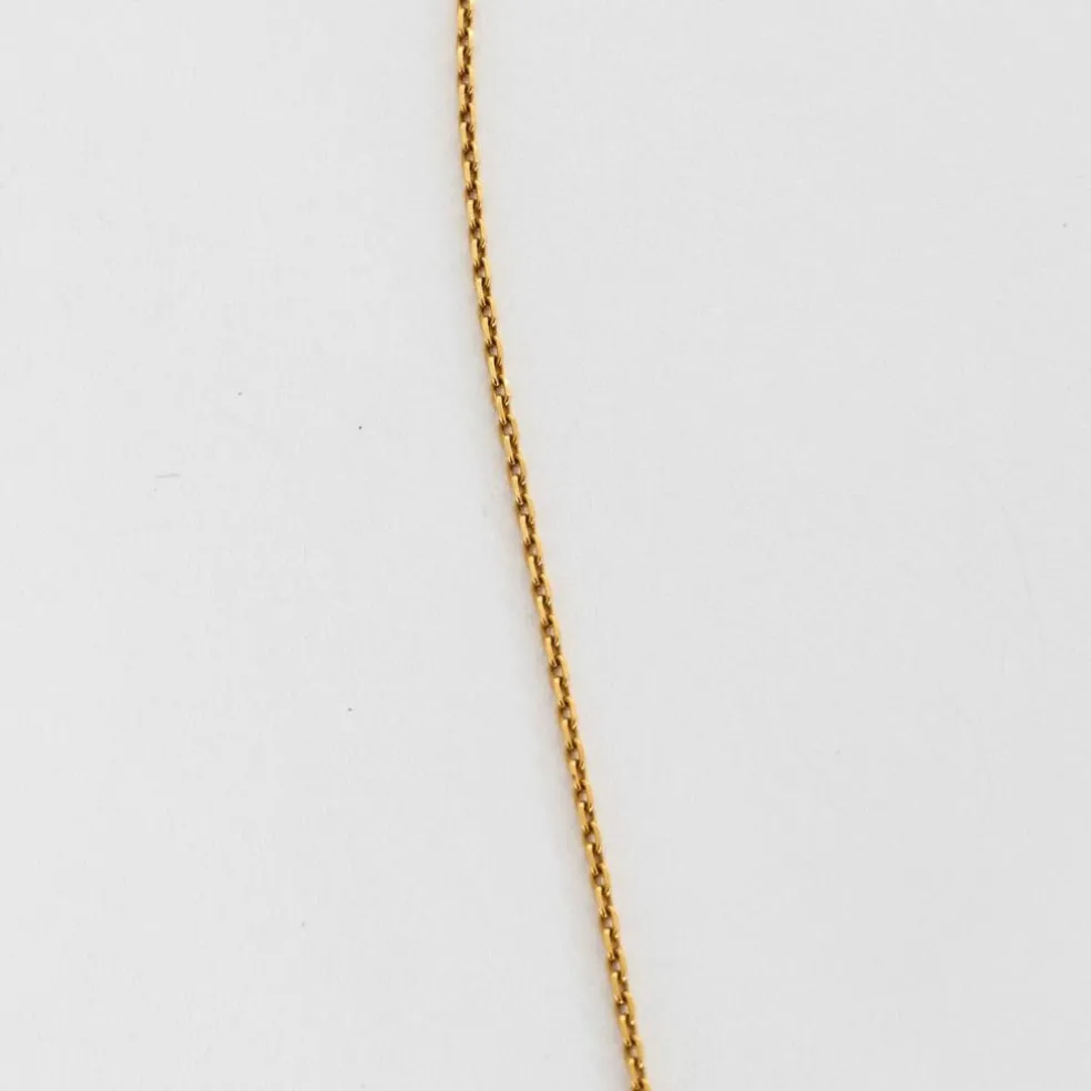 Collier en or jaune diamants et perle de culture